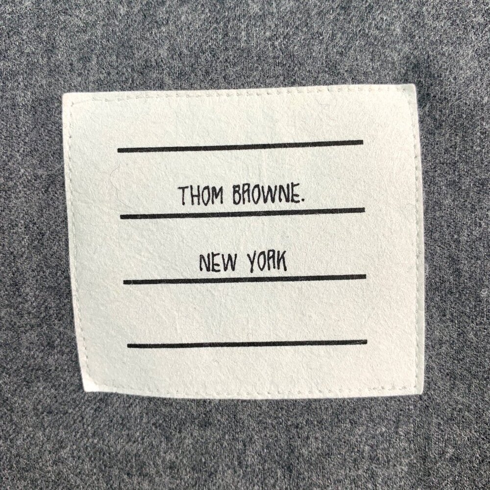 Thom Browne Grey Wool Patchwork Blazer - image 5
